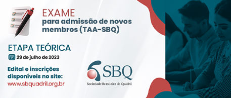 EDITAL E INSCRIÇÕES DO 15° EXAME TAA- SBQ &#8211; ETAPA TEÓRICA